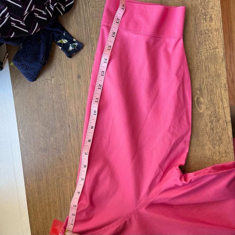 Chico's Blouse 100% cotton non-iron hidden button-up 2/3 sleeves Pink  3 (XL-16) - Picture 6 of 7